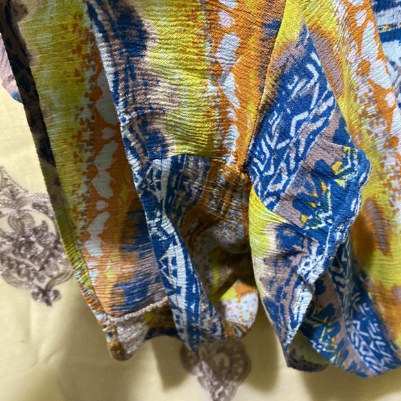 AZTEC PRINT MULTI-COLOR HALTER DRAWSTRING ROMPER SZ M/L - Picture 11 of 11